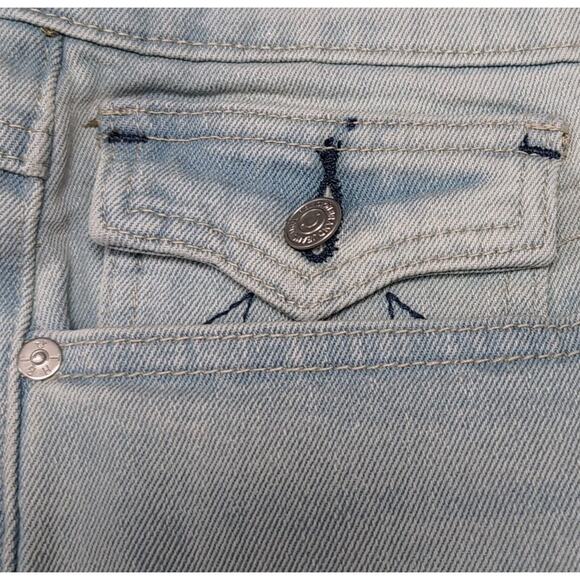 True Religion Rocco Denim Shorts Mens Size 34 Flap Light Wash Jean Jorts NEW NWT - Picture 7 of 16